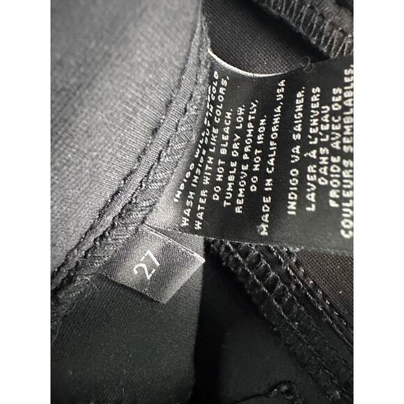 J Brand Mid Rise Super Skinny Odyssey Jeans - Black - Size 27 - Picture 5 of 6